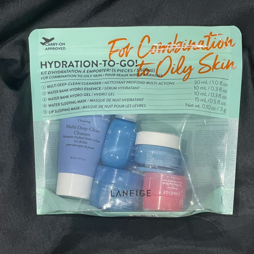 LANEIGE Hydration Set for Combination to Oily Skin - Blue and Pink